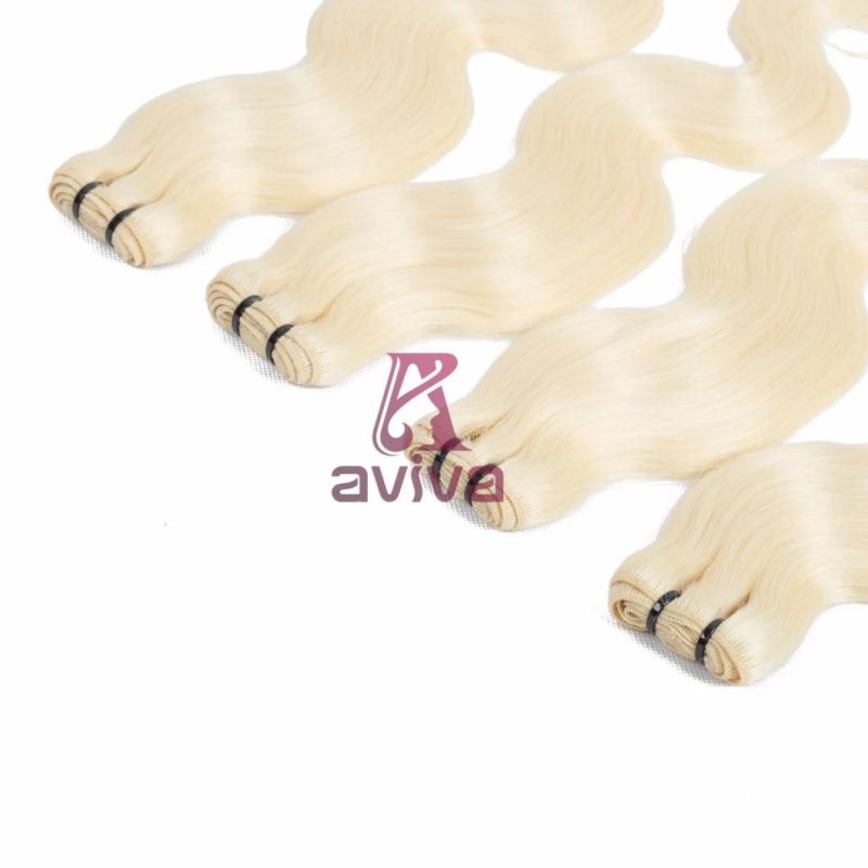Unprocessed Brazilian Body Wave #613 Virgin Hair Weave Natural Color Human Hair Extension