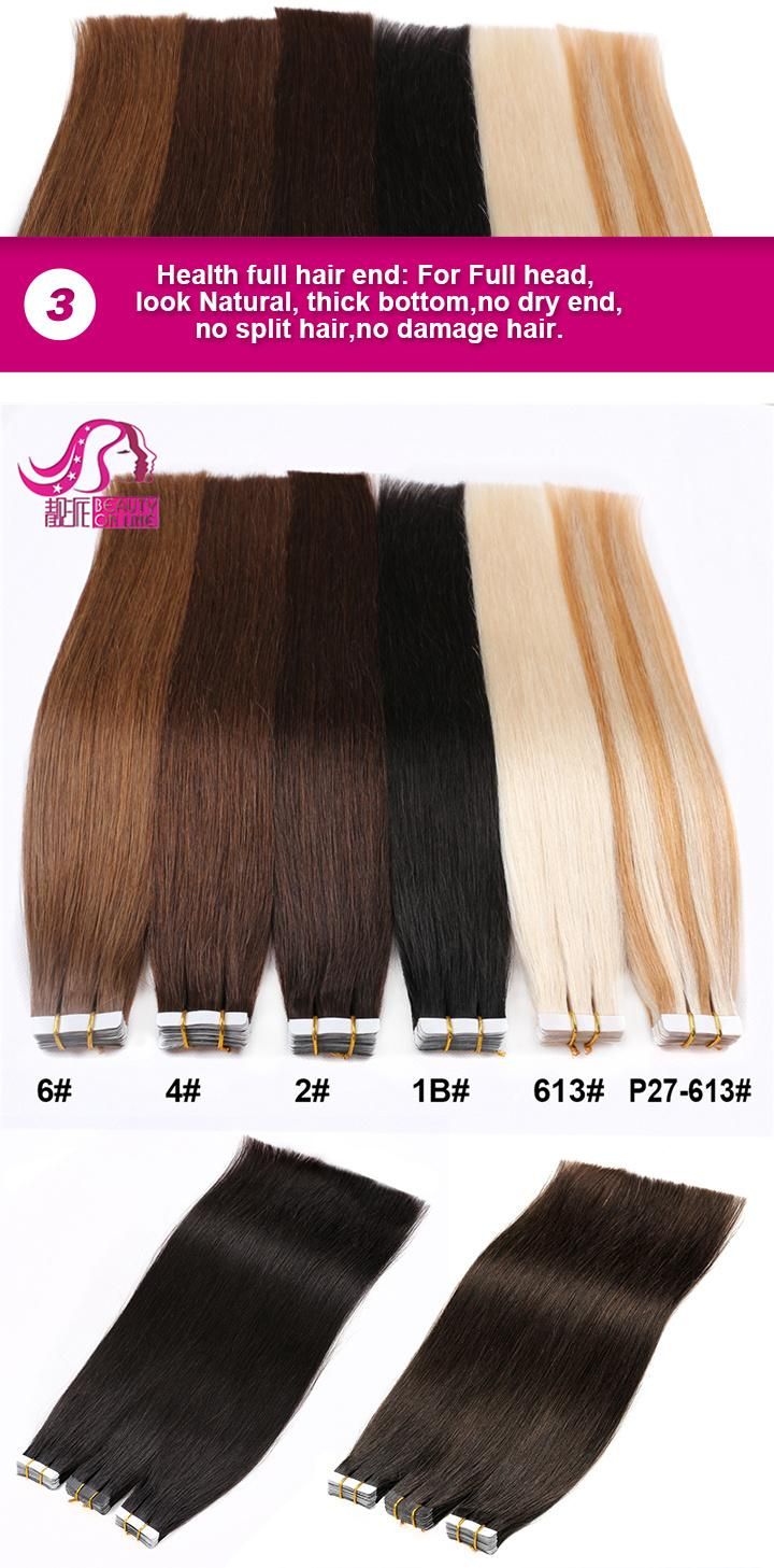 Kinky Curly Double Wholesale Curly Tape Hair Extensions / Hair Extension Adhesive Tape