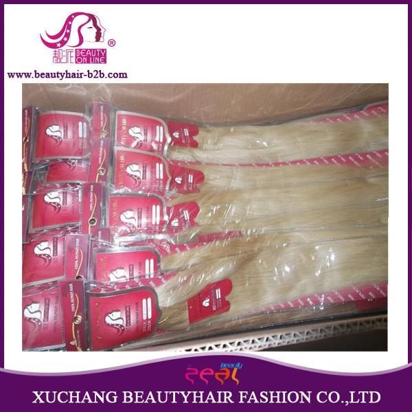 Color 613 Brazilian Blonde Remy Human Hair Bulk, Virgin Hair 10-30 Inch, 10A Grade Unprocessed Human Hair, No Shedding and No Tangle
