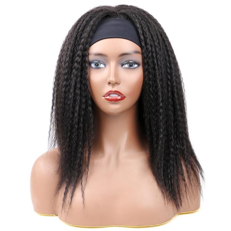 Wholesale Ombre Headband Ice Ribbon Medium Part Synthetic Short Wigs