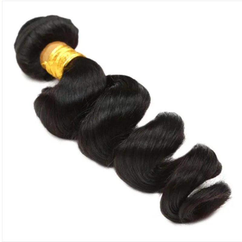 Riisca Hair Indian Body Wave Human Hair Weaves 100% Remy Hair Bundles 8-30 Inch Natural Black Color Bundles