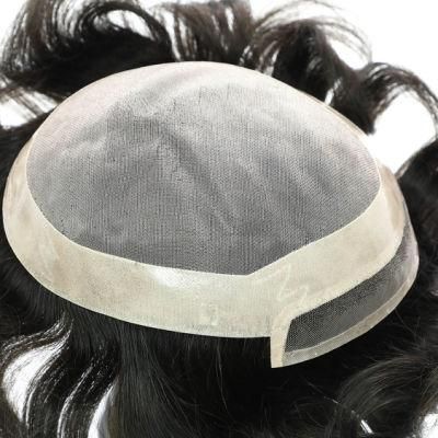 Stock Instant Delivery Men&prime;s Human Hair Hairpieces