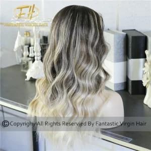 Upscale Salon Supplier Balayage/Omber/High Light Colour Full Lace/Frontal Wig with Factory Price Bh07192018-1-B