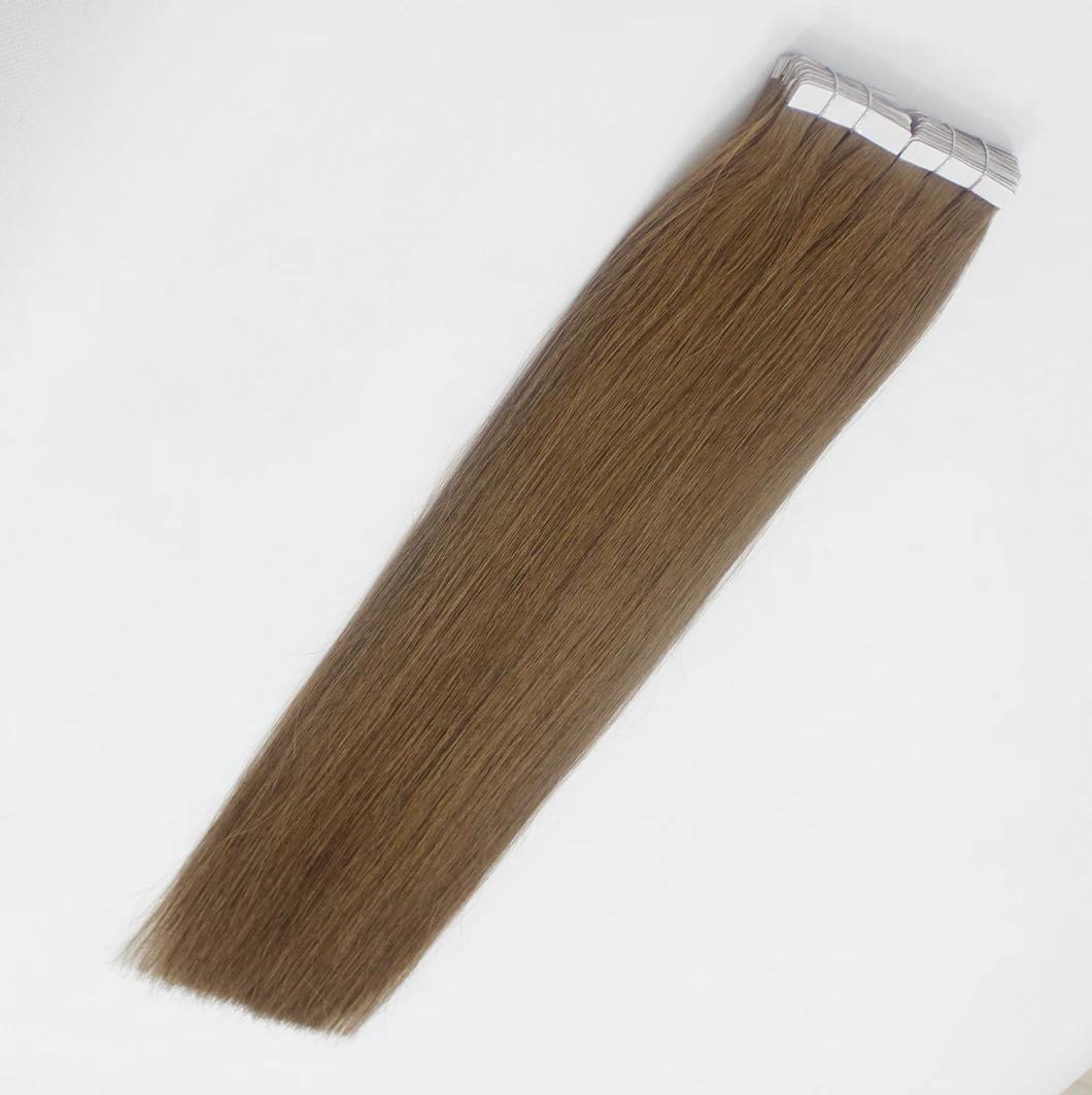 Tape in Extensions Brazilian Straight Human Hair Bundles 4 Color Remy Human Hair Extensions