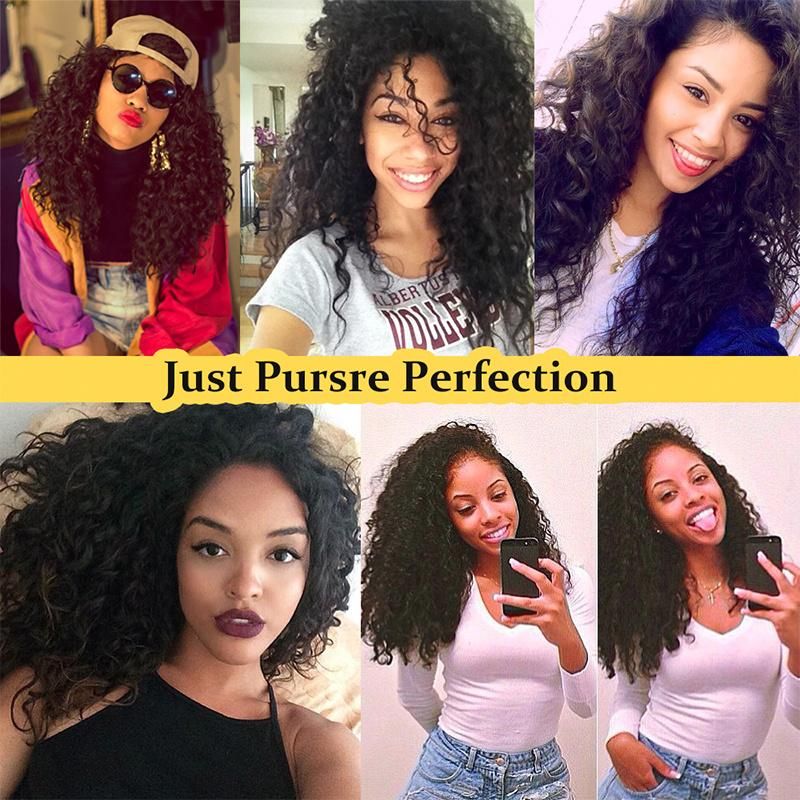 Kbeth Peruvian Kinky Curly Human Hair 100% Vrigin Drop Shipping Service Unprocessed Long Hair Weft with Closure for Retailers
