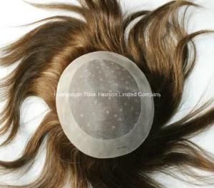 Customize Toupee 14&quot; Comfortable Mono Base Hair Replacement #4