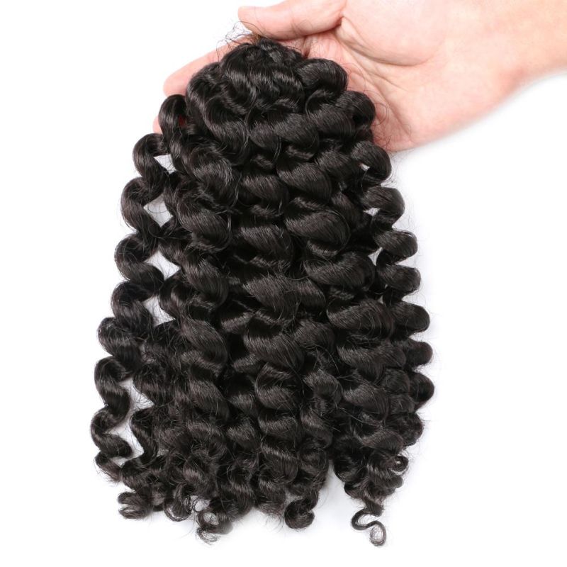 High Temperature Fiber Crochet Braiding Hair Synthetic Wand Curl Hair Extension