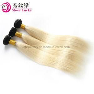 China Hair Factory Two Tone Colored Dark Root 1b/613 Virgin Peruvian Straight Ombre Human Hair