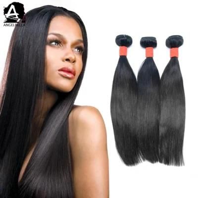 Angelbella Virgin Hair Supplier Silk Straight Full Bundles Hair Weave Raw Human Hair Wefts