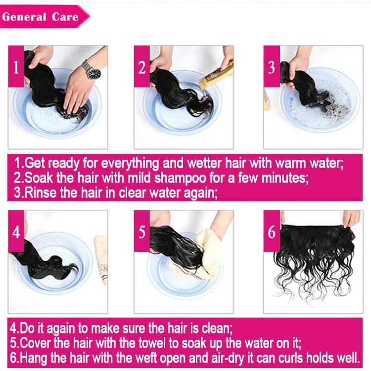 Brazilian Human Hair Deep Wave Human Hair Extension Virgin Hair