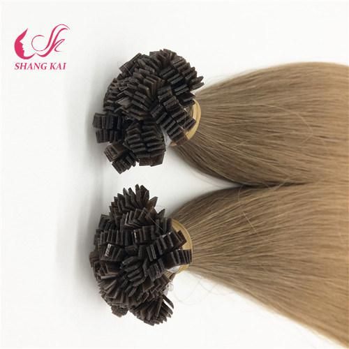 Factory Wholesale Hot Selling Fashion 100% Human Virgin Flat-Tip Prebonded Hair Extension
