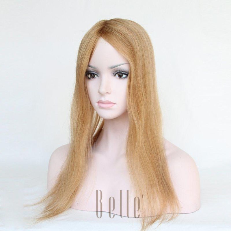 100% Virgin Human Hair Hand Tied Mono Topper