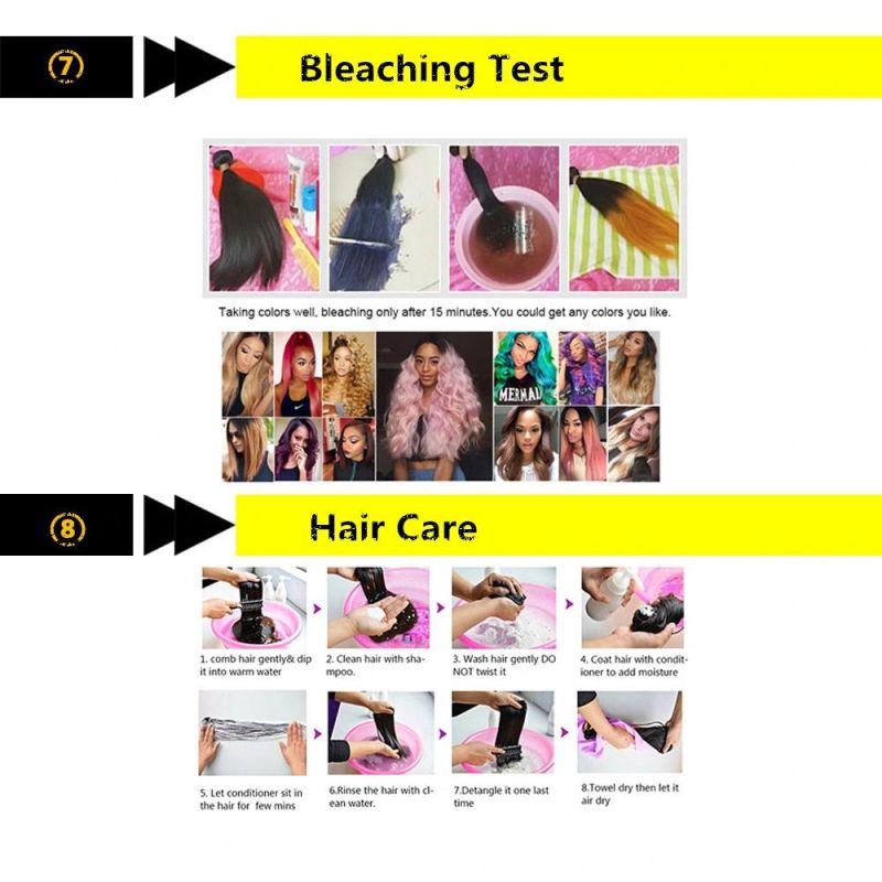 Brazilian Virgin Hair Bundles Straight Hair Unprocessed Human Hair 16inches Natural Color