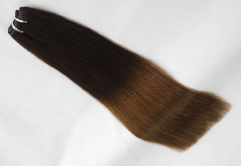 Brazilian Straight Human Hair Hair Bundles Ombre Color Remy Human Hair Weaving Bundles Extensions