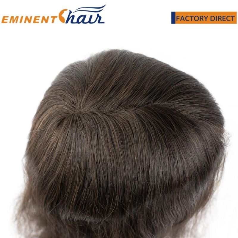 Light Wavy Super Thin Skin Toupee for Women