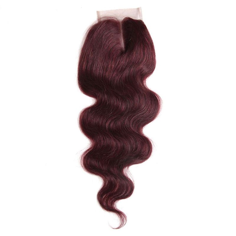 Wholesale Body Wave Human Hair Bundles with Closure Brazilian Virgin Hair Remy Hair Bundles 99j