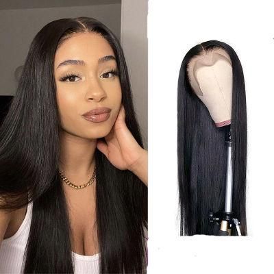 Wholesale Human Hair Wigs Straight Natural Color 13X4 Lace Frontal Transparent Human Hair Wigs