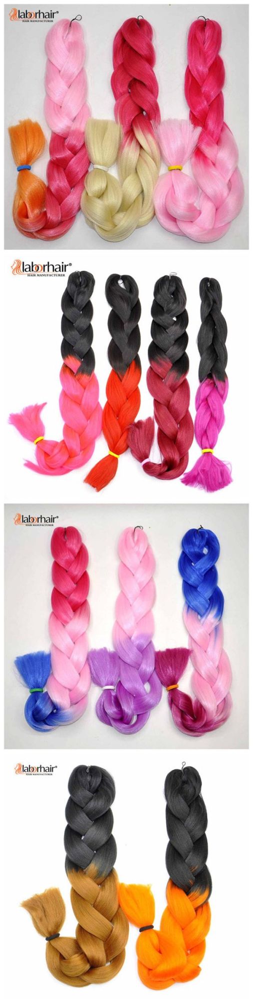 2016 Hair Braid 100% Kanekalon X-Pressions Jumbo Braid Synthetic Hair Extension for Salon Lbh 031