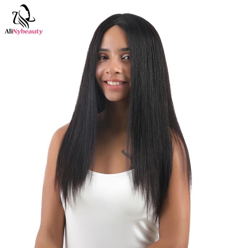 Brazilian Virgin Hair Extensions Natural Mink Cuticle Aligned Human Hair China Lace Front Wig