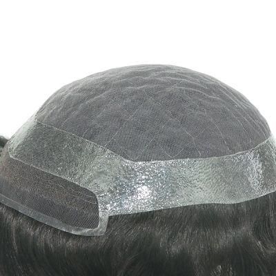 Durable Double Layer Indian Hair Lace Toupee