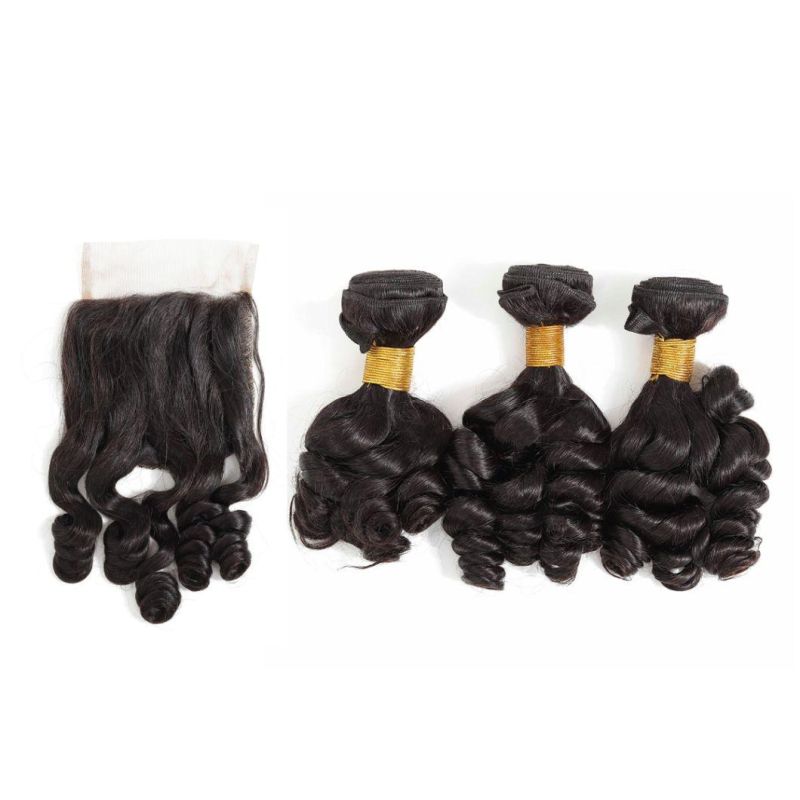 Factory Direct Unprocessed 4*4 Closure Human Hair Wig