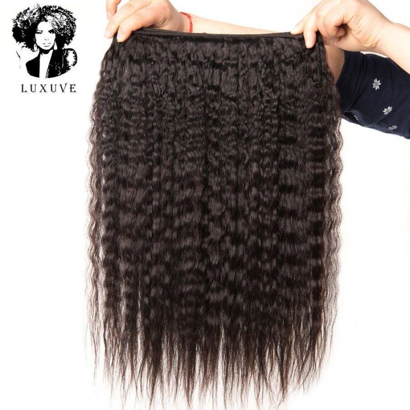 9A 10A 12A Grade Italian Coarse Kinky Straight Human Hair Weave Cuticle Aligned Raw Virgin Hair Bundles