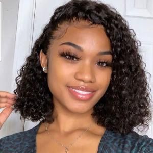 Cheap Price Brazilian Human Hair 13X4 Lace Front Wig Short Curly Lace Frontal Wig for Black Women