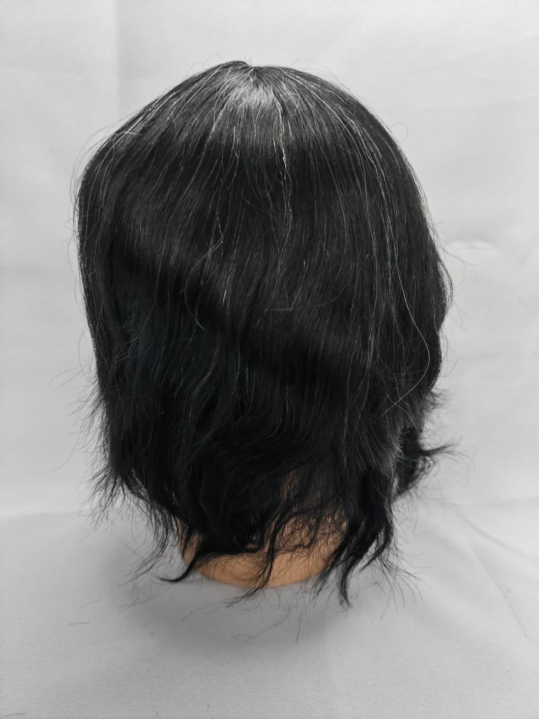 2022 Comfortable Injected Poly Grow-Looking Most Natural Custom Made Human Hairpiece