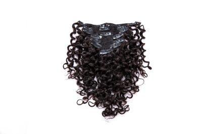 Full Head Brazilian Machine Made Remy Hair 120g #60 Blonde 16inch-22inch Natural Straight Clip Human Hair