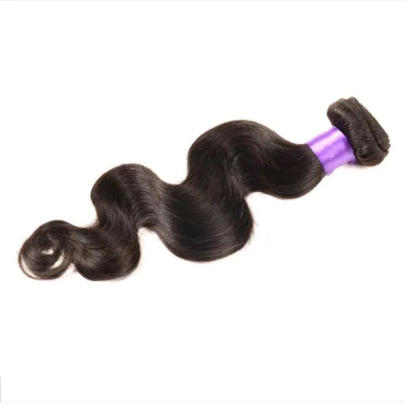 Riiisca Brazilian Hair Weave 3 Bundles with Double Weft Body Wave Human Hair Bundles with Closure Remy Hair