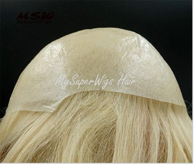 2022 Injected Poly Hair Injection Grow-Looking Most Natural Custom Made Toupee