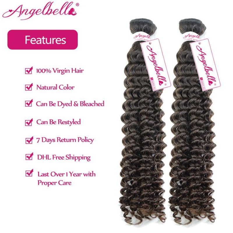 Angelbella Free Sample Brazilian Hair Bundles Wholesale Virgin Natural Hair Bundle