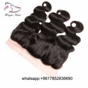 Human Hair Brazilian Malaysian Peruvian Indian Remy Human Hair 13X4 Lace Frontal Pre Plucked Baby Hair Body Wave Straight Hair