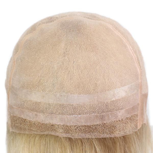 Anti-Slip Silicon Mono Top Human Hair Full Cap Wig for Women