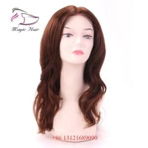 Lace Front Wigs Brazilian Virgin Hair Color #2 Straight Pre Plucked 130% Density