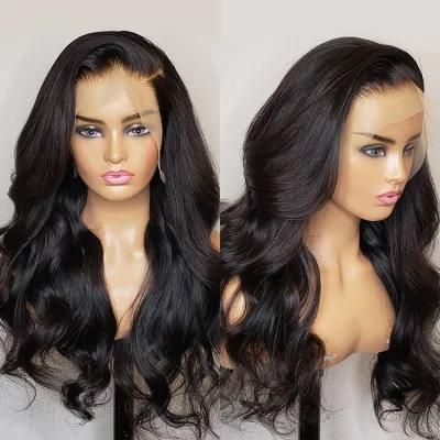 Raw Virgin Hair Brazilian Wig Body Wave Lace Frontal Human Hair Wig 30 Inch Curly Wig