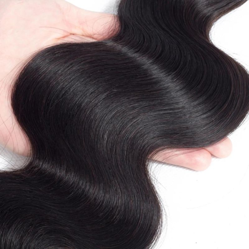 Brazilian Body Wave Hair Bundles 100% Human Hair Weave Natural Color #4 Brown Remy Hair Extension Colored Weave