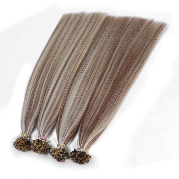 Wholesale Price 12A Virgin Unprocessed Hair Straight U Tip Hair Extension