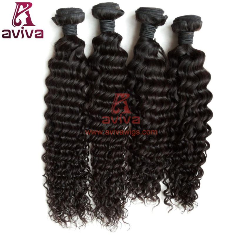 100% Top Quality Deep Wave Virgin Peruvian Human Hair