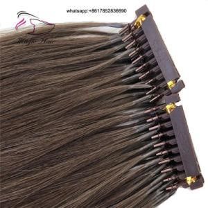 2019 New Products Hair Customized Color Available 6D Human Hair Extensions #2 Highlight 25grams/Bag 6D