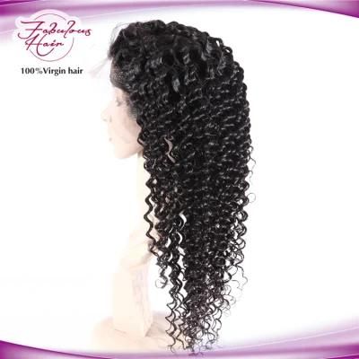 Pre Plucked Brazilian Human Hair Deep Wave Lace Frontal Wig