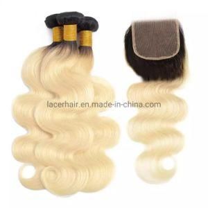 Top Quality Brazilian Body Wave Blond Double Wefts Human Hair Weft