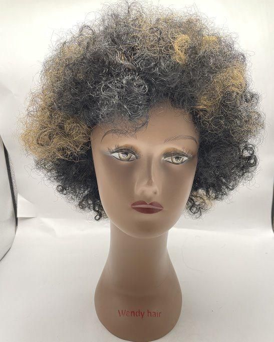Cheap Afro Short Wigs for Black Women Synthetic Hair