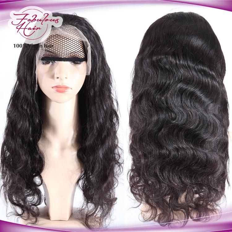 Brazilian Body Wave Human Hair Transparent Lace Wig Front