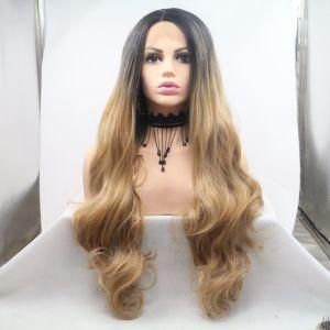 Wholesale Synthetic Hair Wavy Lace Front Wig (RLS-128)