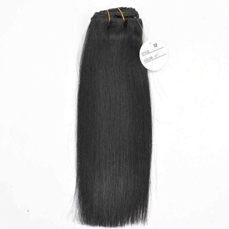 Natual Color Top Quality Full Thick Remy Human Hair Extensions