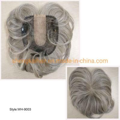 Women Grey Hair Top Hair Pieces