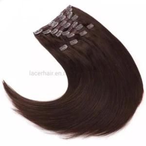 Whole Head Heavy Thick Clip Natural Brazilian Remy Human Hair Extension