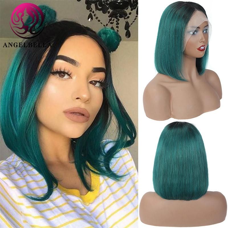 Wholesale Frontal Wig Vendor Color Lace Front Wig Human Hair 13X4 Lace Frontal Bob Wig