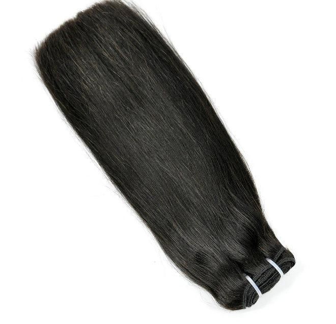 100% Silky Straight Virgin Indian Human Hair Weft Natural Hair